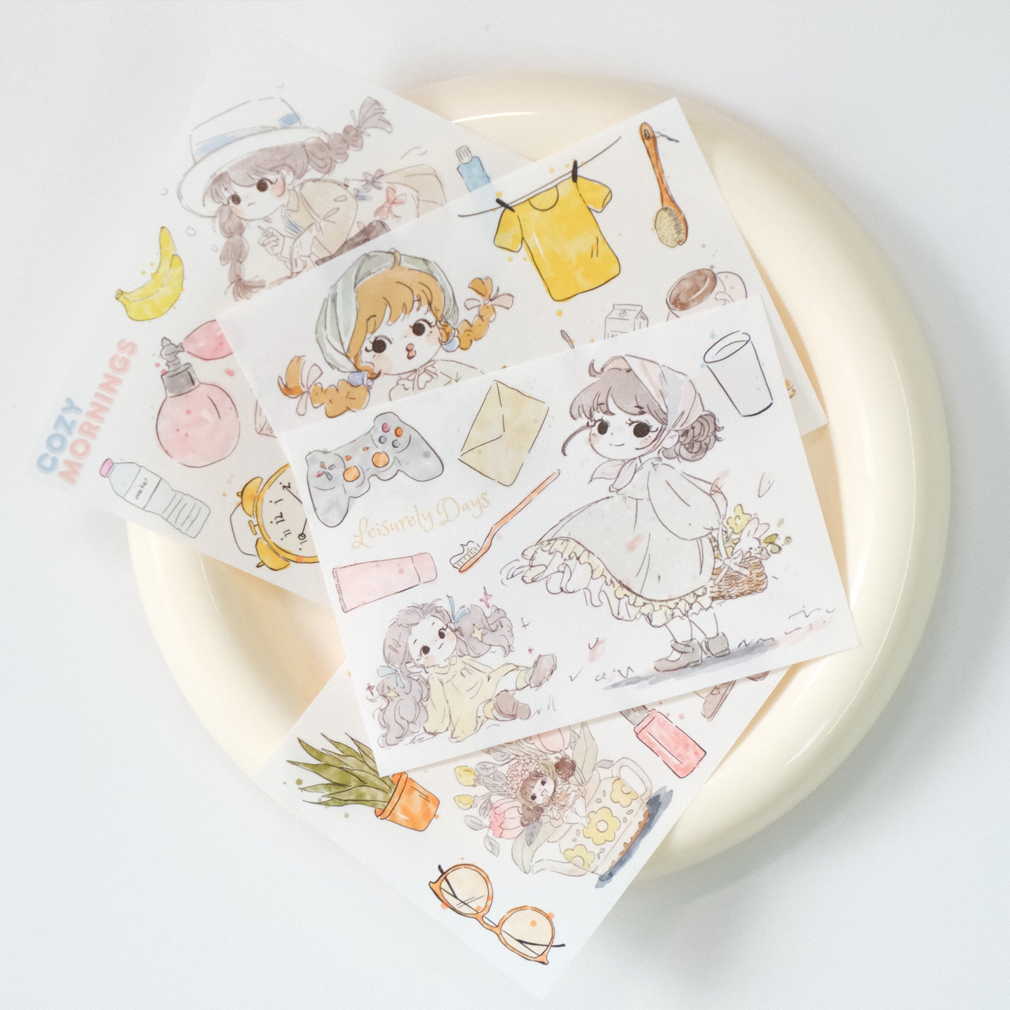 Cozy Mornings Washi Paper Sticker Set | The Washi Tape Shop. Beautiful Washi and Decorative Tape For Bullet Journals, Gift Wrapping, Planner Decoration and DIY Projects