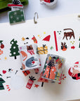 Pre-cut Santa Paws Wide Washi/PET Tape