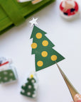 Pre-cut Santa Paws Wide Washi/PET Tape