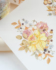 Pre-cut Golden Harvest Wide Washi/PET Tape (Seashell Gilded)