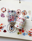Pre-cut Amber Notes Wide Washi/PET Tape