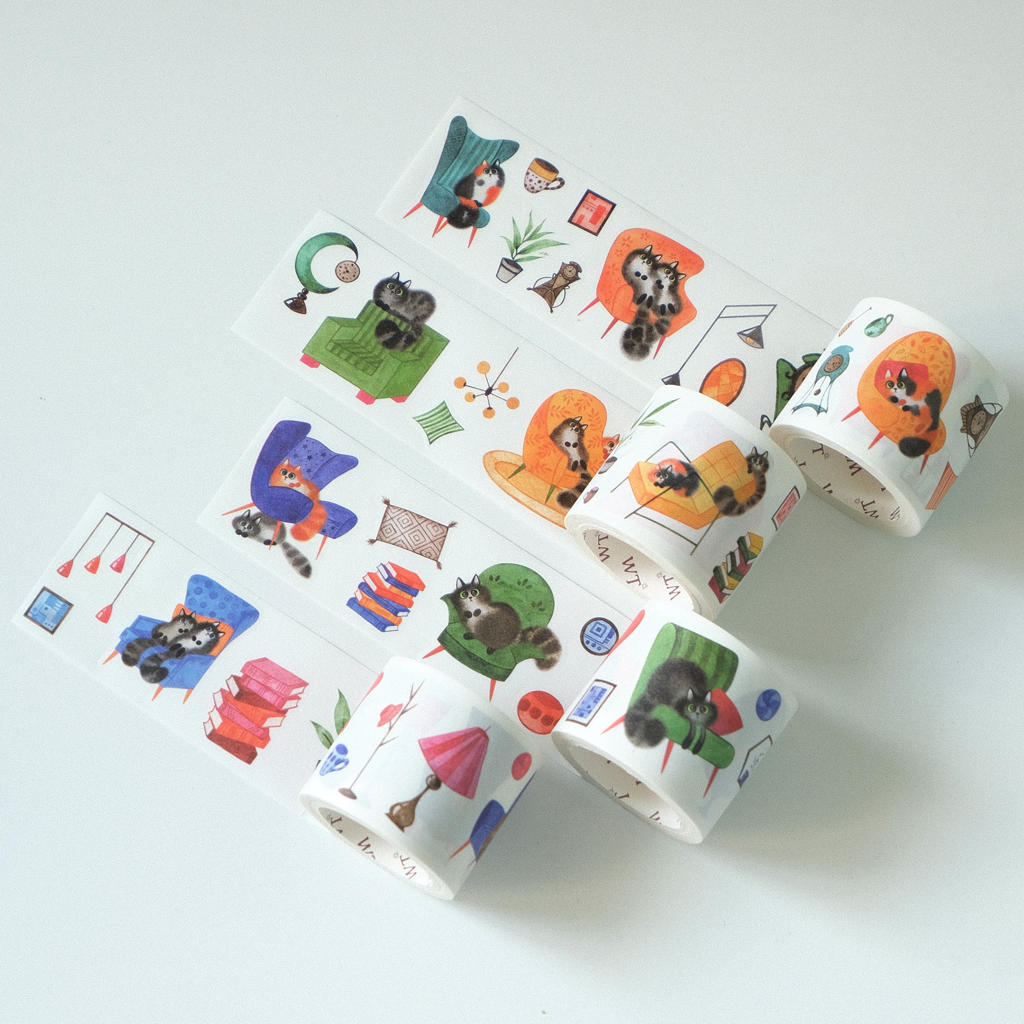 Paw Parlor Washi Tape Sticker Set | The Washi Tape Shop. Beautiful Washi and Decorative Tape For Bullet Journals, Gift Wrapping, Planner Decoration and DIY Projects