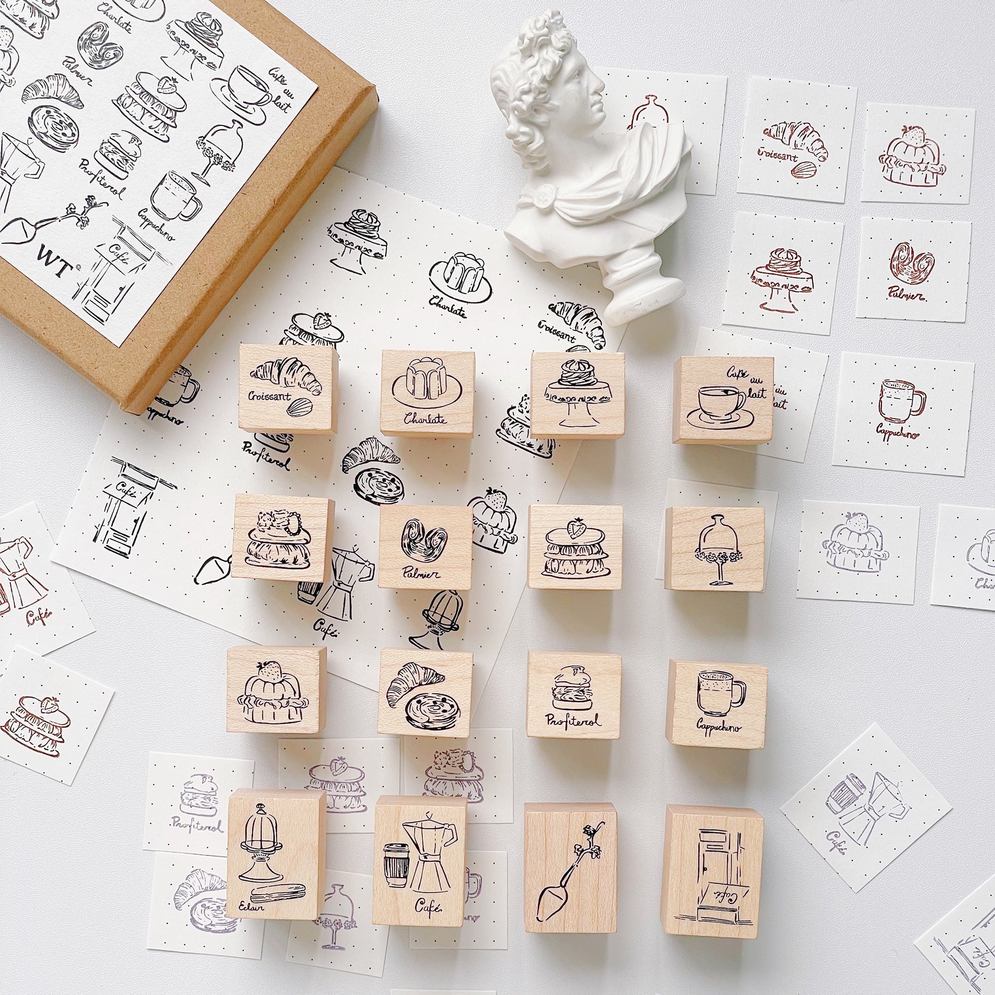 Parisian Café Stamp Set