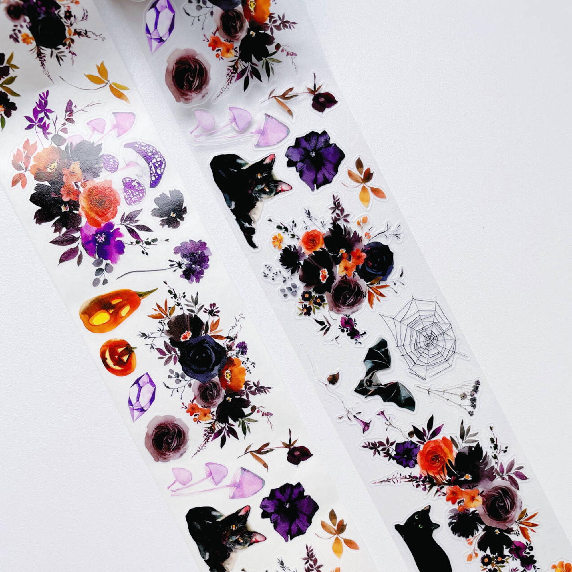 Pre-cut Mystic Meow Wide Washi/PET Tape