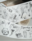 Graveyard Scribbles Washi Tape Sticker Set (GILDED)