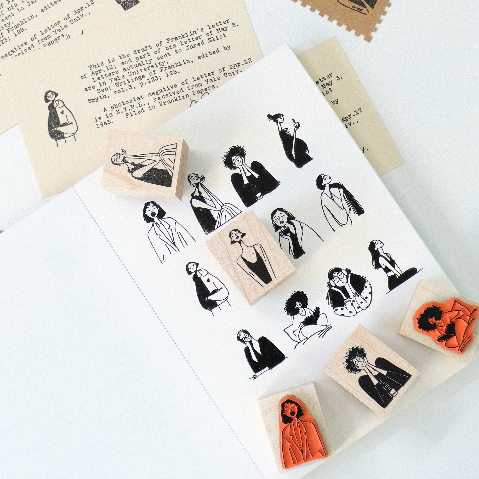Muse Stamp Set | The Washi Tape Shop. Beautiful Washi and Decorative Tape For Bullet Journals, Gift Wrapping, Planner Decoration and DIY Projects