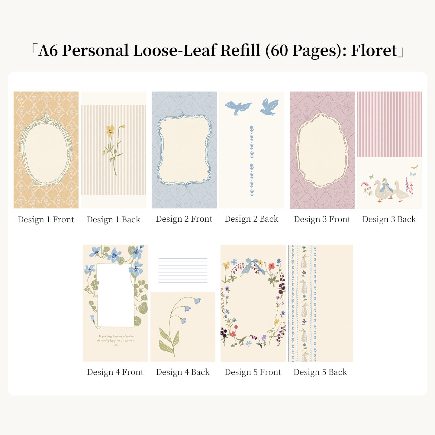 WT Blush Loose-Leaf Journal (A6 Personal)