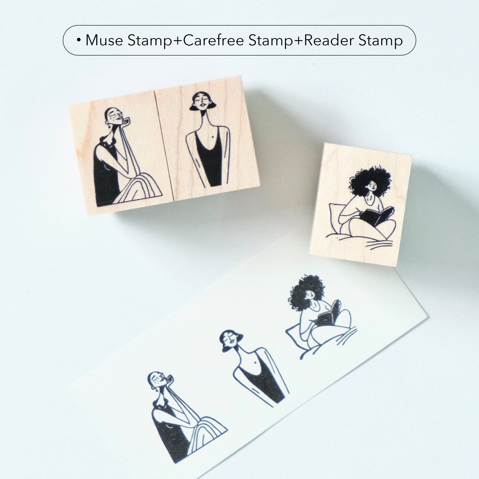 Muse Stamp Set | The Washi Tape Shop. Beautiful Washi and Decorative Tape For Bullet Journals, Gift Wrapping, Planner Decoration and DIY Projects