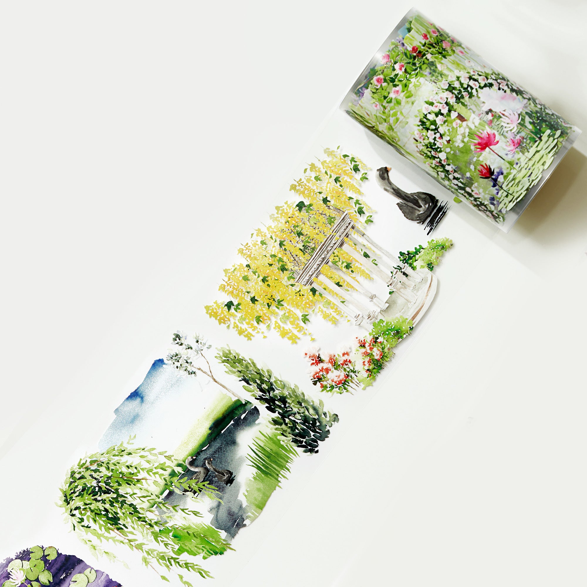 Monet&#39;s Garden Wide Washi / PET Tape | The Washi Tape Shop. Beautiful Washi and Decorative Tape For Bullet Journals, Gift Wrapping, Planner Decoration and DIY Projects