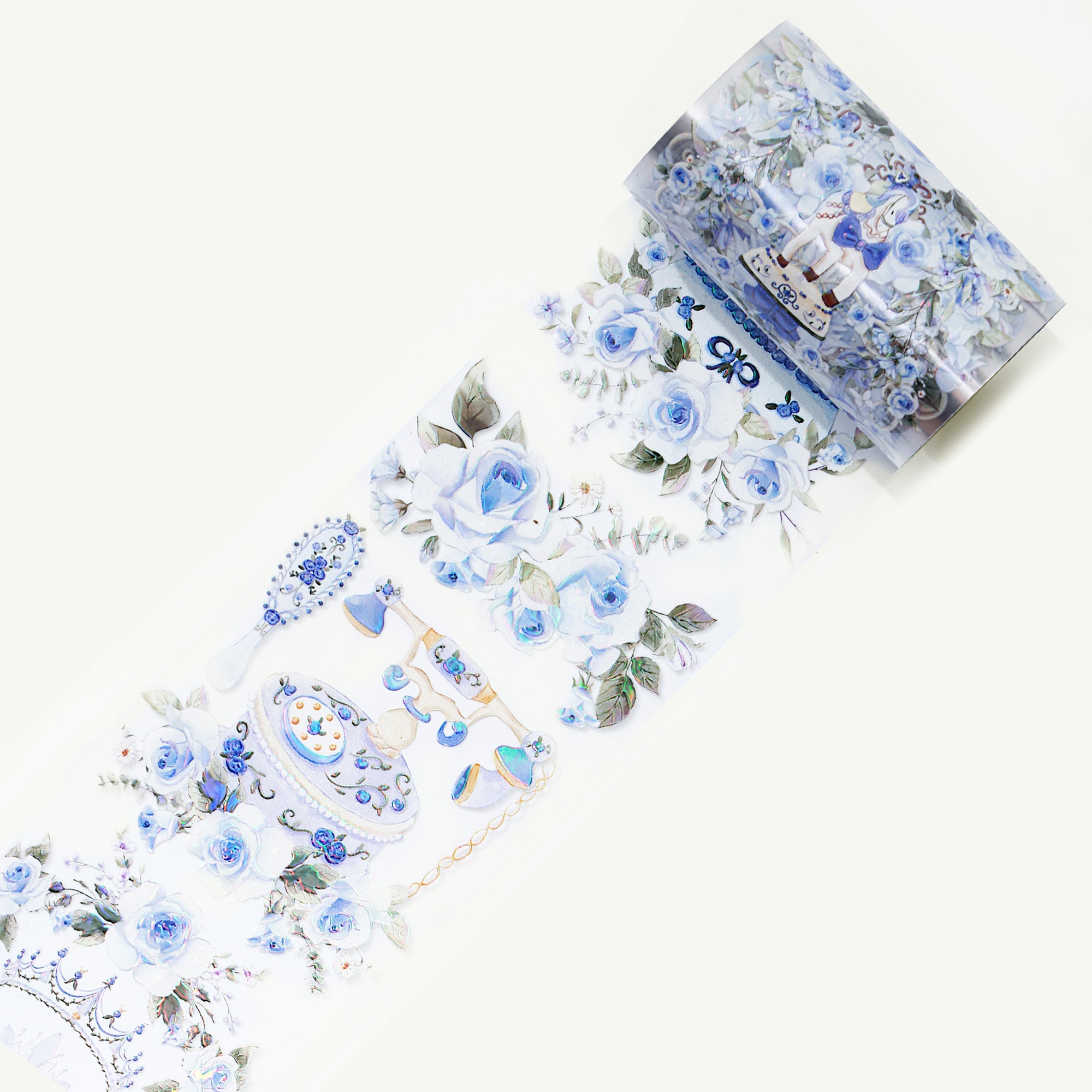 Princess Room Blue Wide Washi / PET Tape | The Washi Tape Shop. Beautiful Washi and Decorative Tape For Bullet Journals, Gift Wrapping, Planner Decoration and DIY Projects