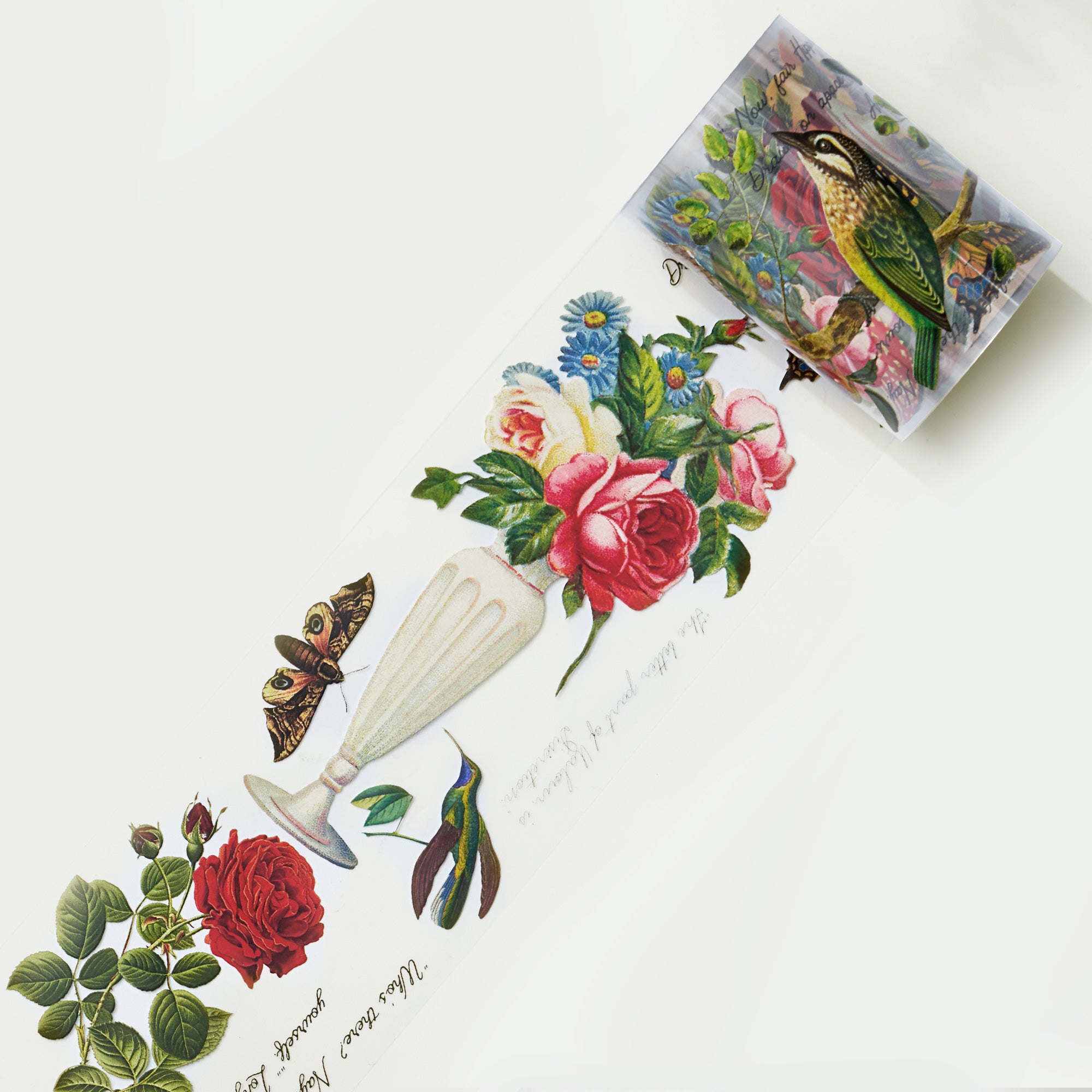 Romeo&#39;s Roses Wide Washi / PET Tape | The Washi Tape Shop. Beautiful Washi and Decorative Tape For Bullet Journals, Gift Wrapping, Planner Decoration and DIY Projects