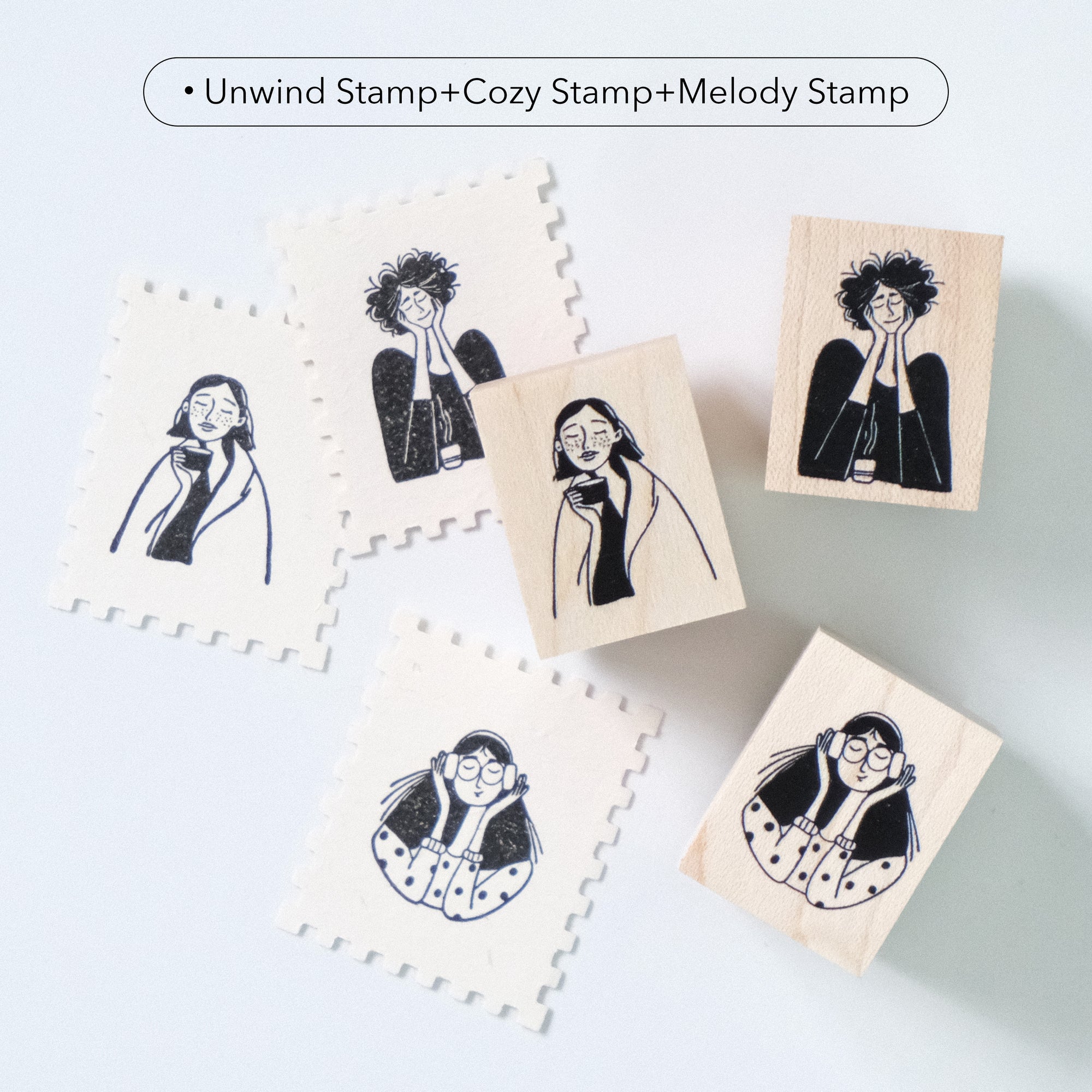 Muse Stamp Set | The Washi Tape Shop. Beautiful Washi and Decorative Tape For Bullet Journals, Gift Wrapping, Planner Decoration and DIY Projects