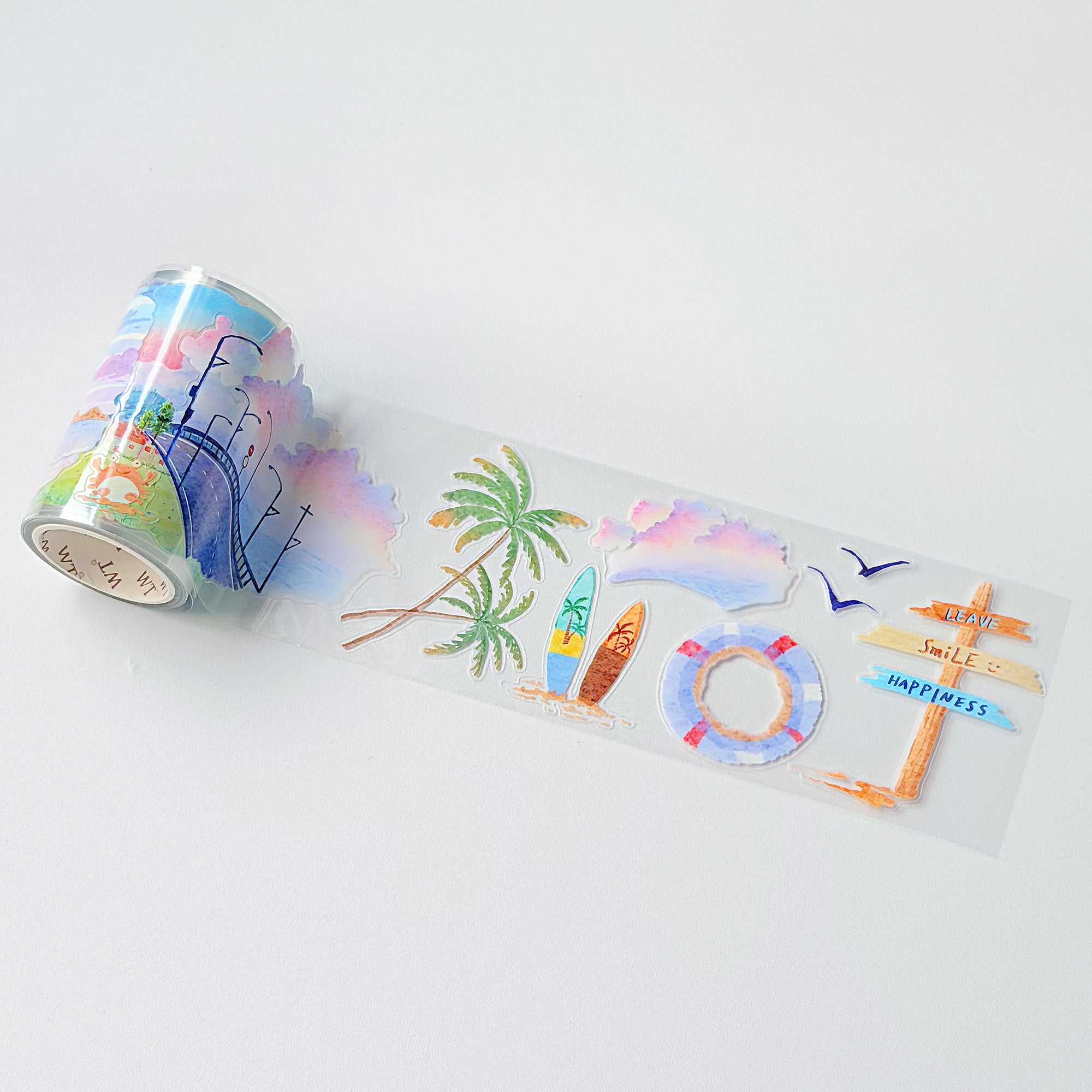 Pre-cut Misty Breeze Wide Washi/PET Tape | The Washi Tape Shop. Beautiful Washi and Decorative Tape For Bullet Journals, Gift Wrapping, Planner Decoration and DIY Projects
