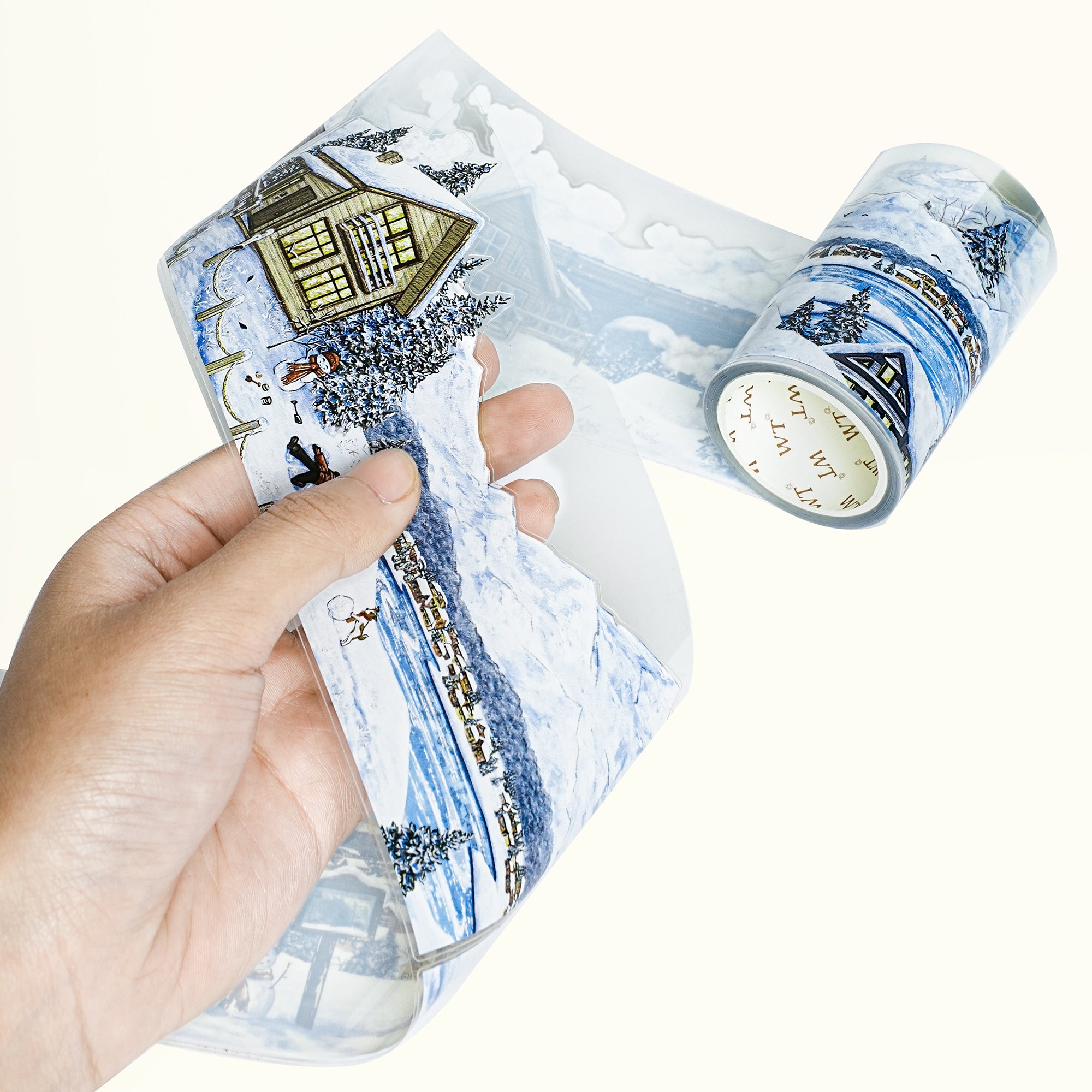 Pre-cut Frozen World Wide Washi/PET Tape
