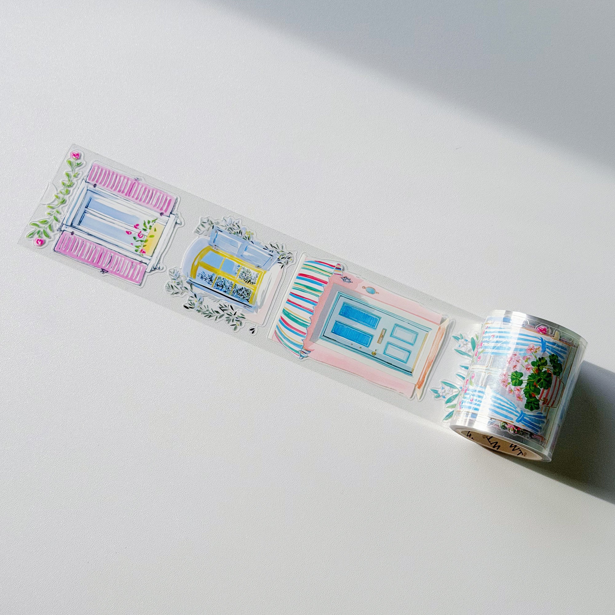 Pre-cut Cottage Panes Wide Washi/PET Tape