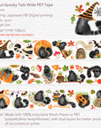 Pre-cut Spooky Tails Wide Washi/PET Tape | The Washi Tape Shop. Beautiful Washi and Decorative Tape For Bullet Journals, Gift Wrapping, Planner Decoration and DIY Projects