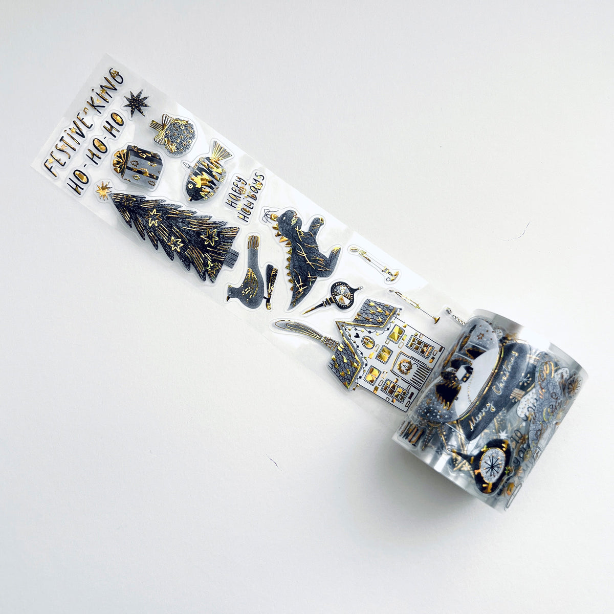 Pre-cut Blizzard Bling Wide Washi/PET Tape (Seashell Gilded) | The Washi Tape Shop. Beautiful Washi and Decorative Tape For Bullet Journals, Gift Wrapping, Planner Decoration and DIY Projects