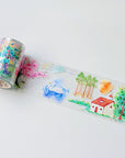 Pre-cut Misty Blush Wide Washi/PET Tape | The Washi Tape Shop. Beautiful Washi and Decorative Tape For Bullet Journals, Gift Wrapping, Planner Decoration and DIY Projects