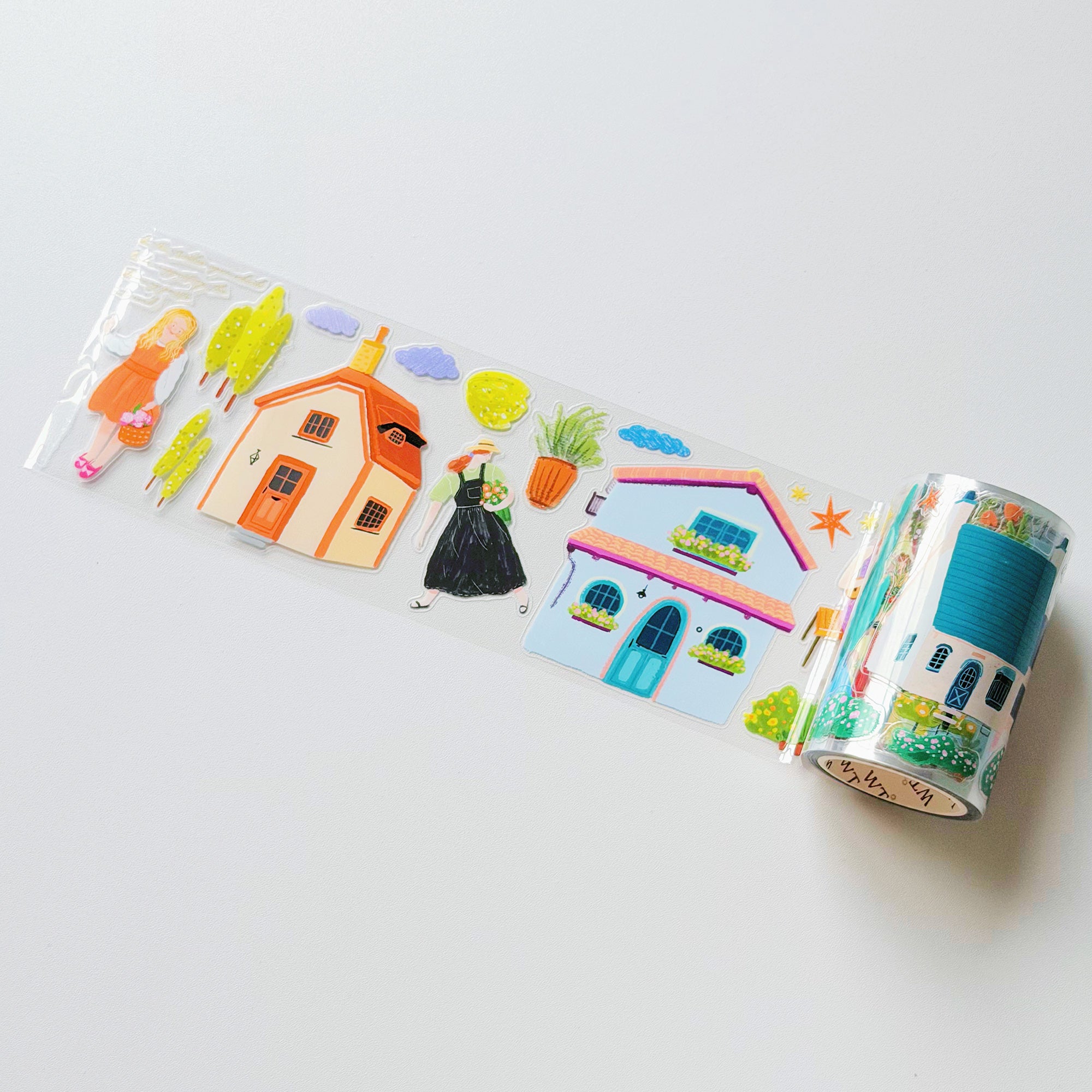 Pre-cut Aurora House Wide Washi/PET Tape | The Washi Tape Shop. Beautiful Washi and Decorative Tape For Bullet Journals, Gift Wrapping, Planner Decoration and DIY Projects