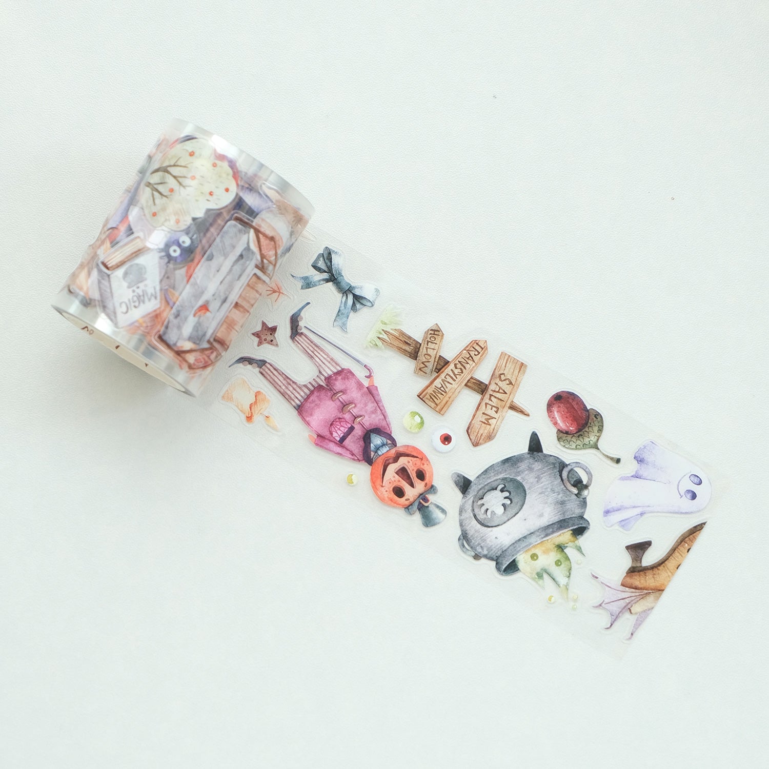 Pre-cut Ghoulish Gathering Wide Washi/PET Tape