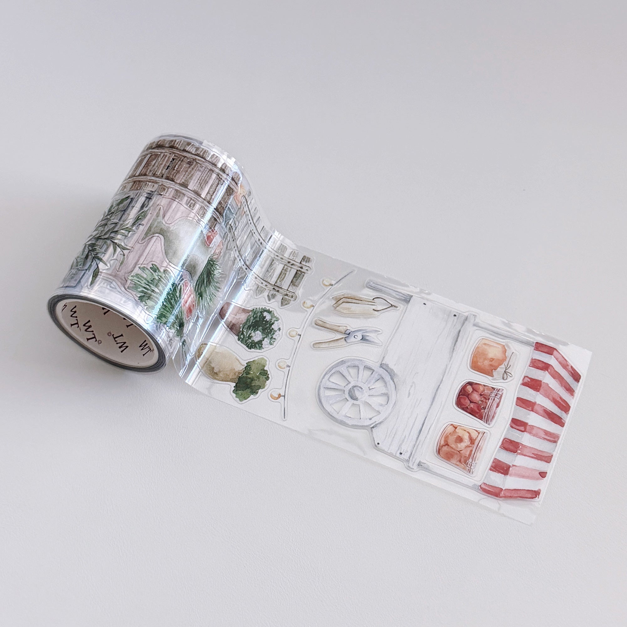 Pre-cut Summer Market Wide Washi/PET Tape