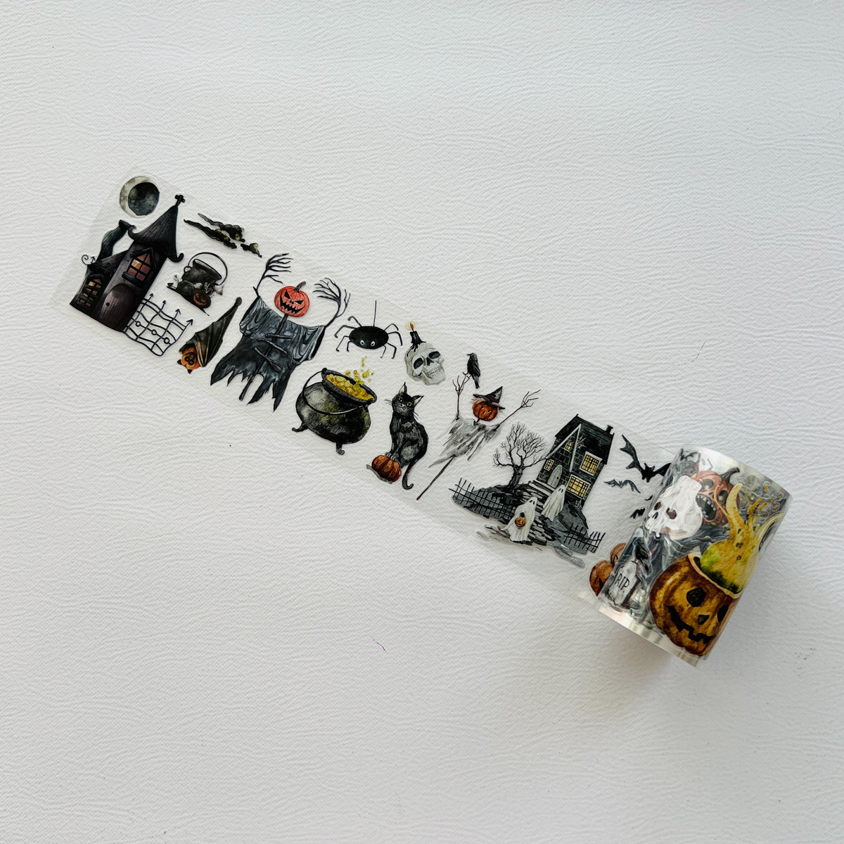 Pre-cut Haunted House Wide Washi/PET Tape