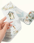 Pre-cut Midnight Noel Wide Washi/PET Tape
