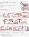 Pre-cut World Heritage Wide Washi/PET Tape