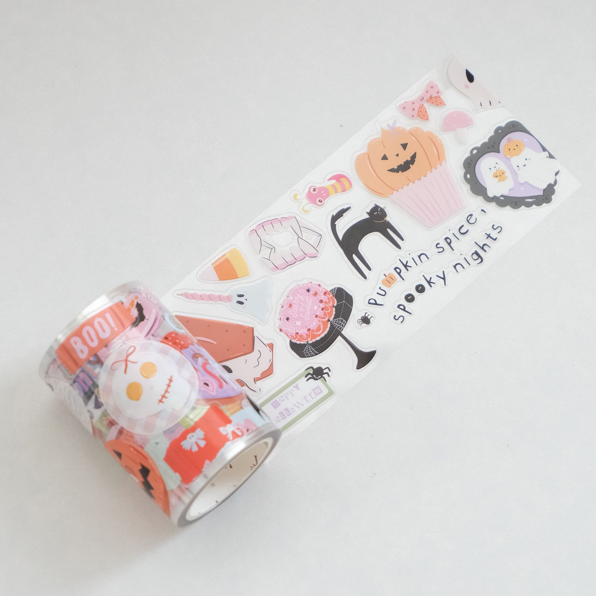 Pre-cut Boo Brigade Wide Washi/PET Tape
