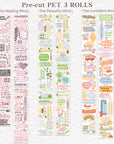 Pre-cut Mindfulness Washi/PET Bundle (Chinese Version)