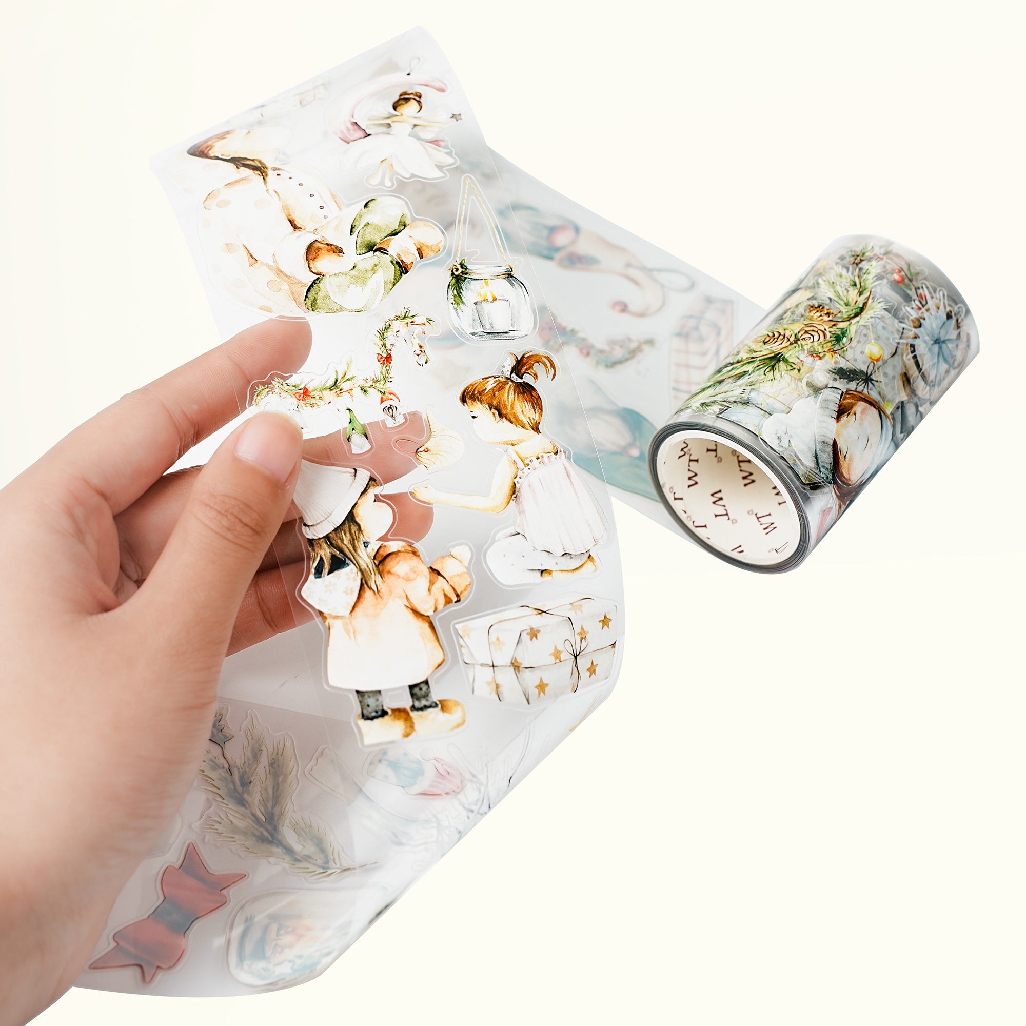 Pre-cut Winter Dreamscape Wide Washi/PET Tape