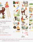 Pre-cut Hillside Moments Wide Washi/PET Tape