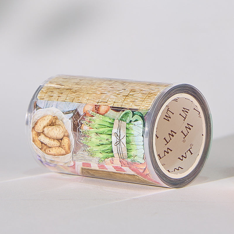 Pre-cut Summer Bazaar Wide Washi/PET Tape