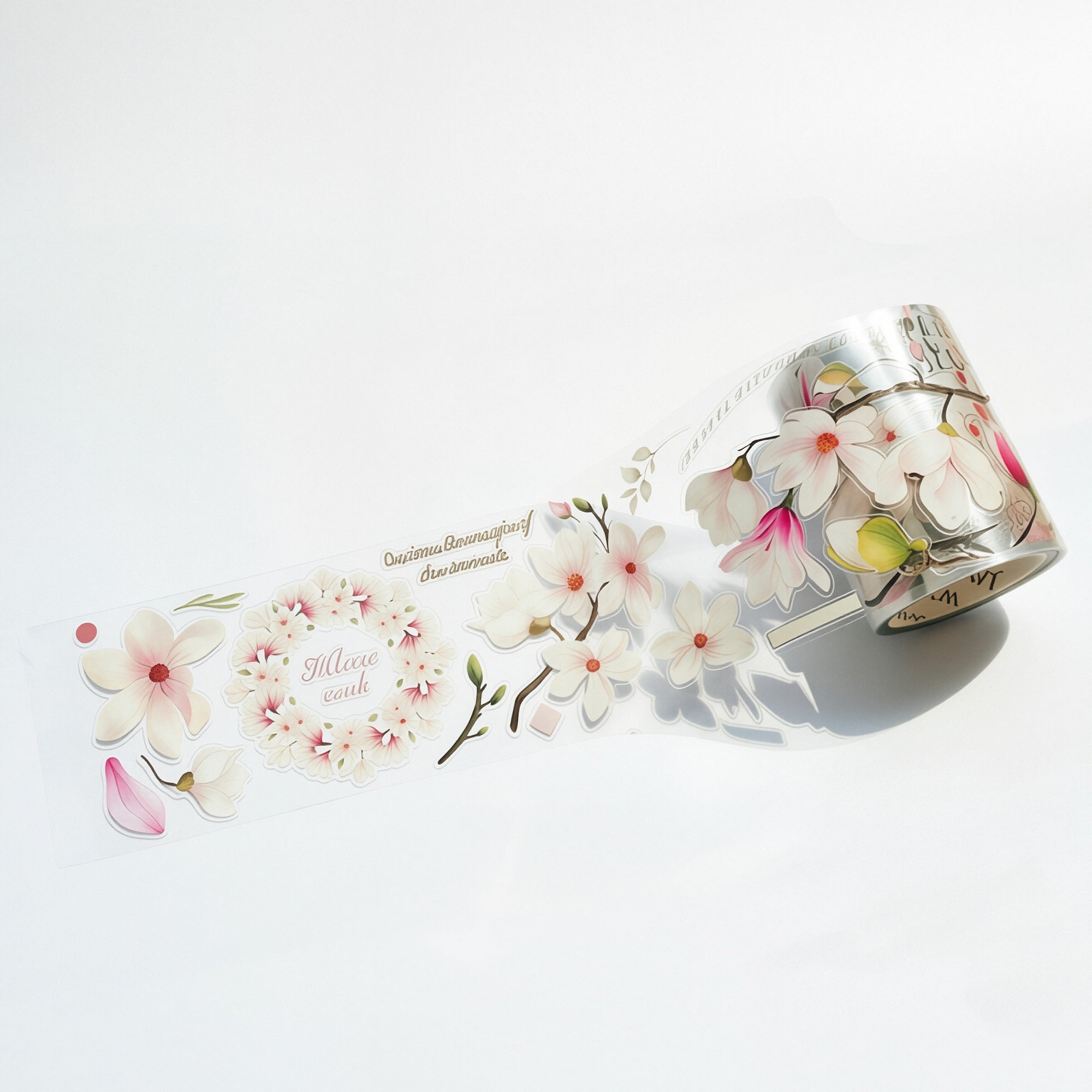 Pre-cut Magnolia Bloom Wide Washi/PET Tape