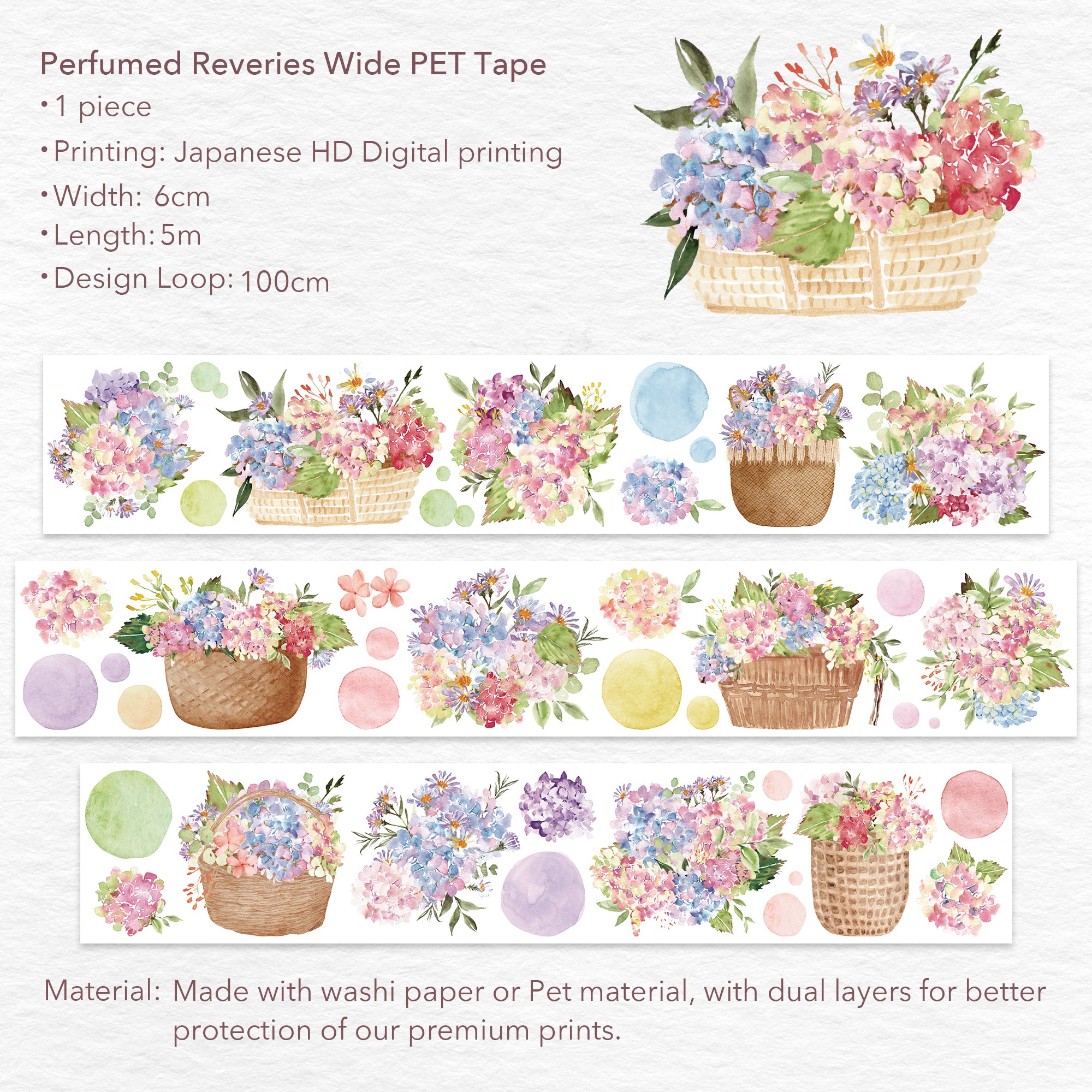 Perfumed Reveries Wide Washi / PET Tape