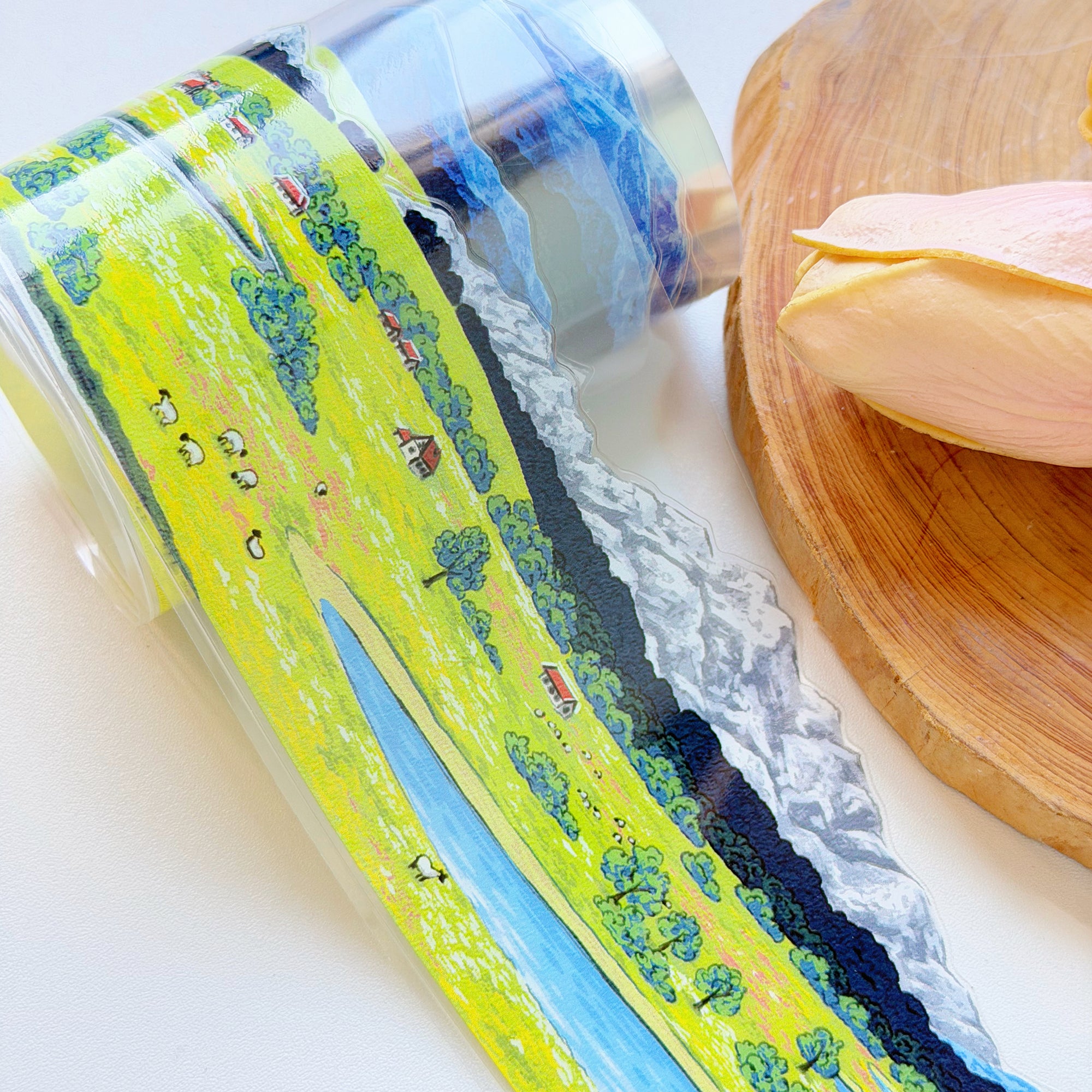 Pre-cut Country Diary Wide Washi/PET Tape | The Washi Tape Shop. Beautiful Washi and Decorative Tape For Bullet Journals, Gift Wrapping, Planner Decoration and DIY Projects