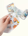 Pre-cut Fireside Tales Wide Washi/PET Tape