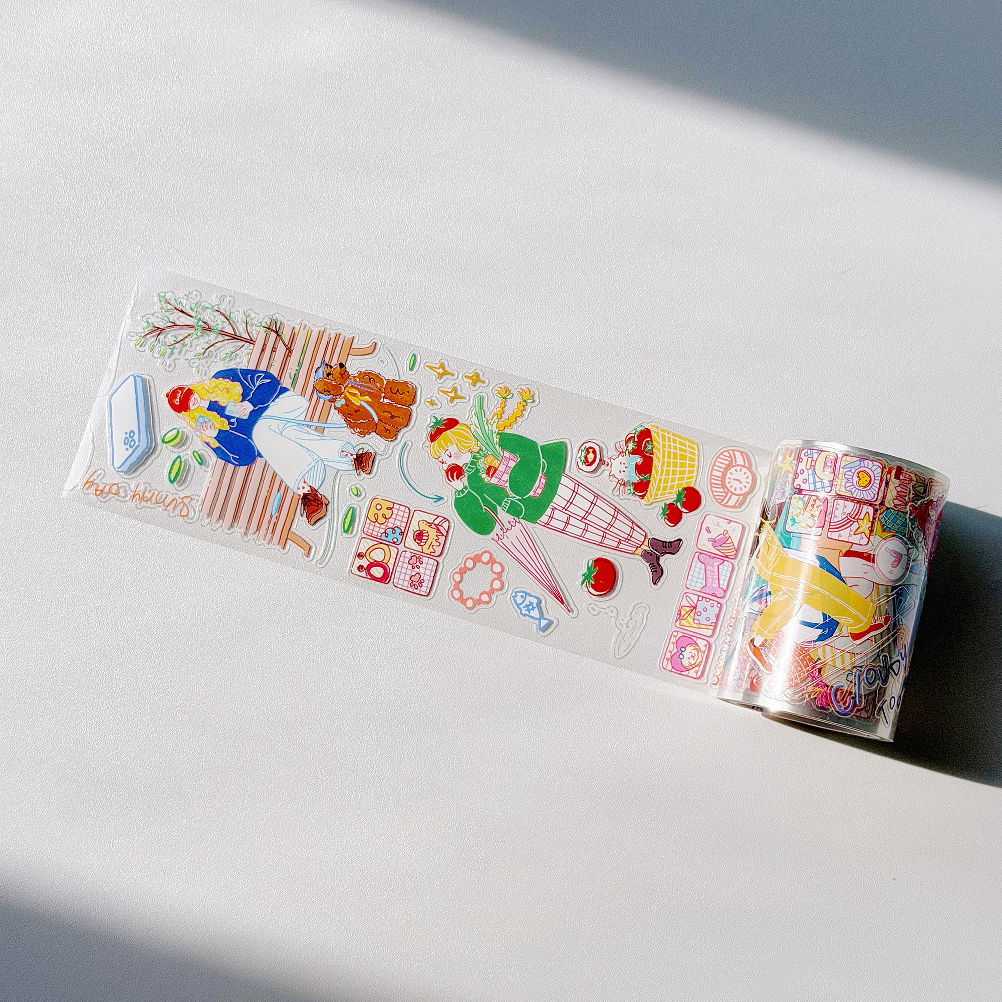 Pre-cut Dopamine Days Wide Washi/PET Tape