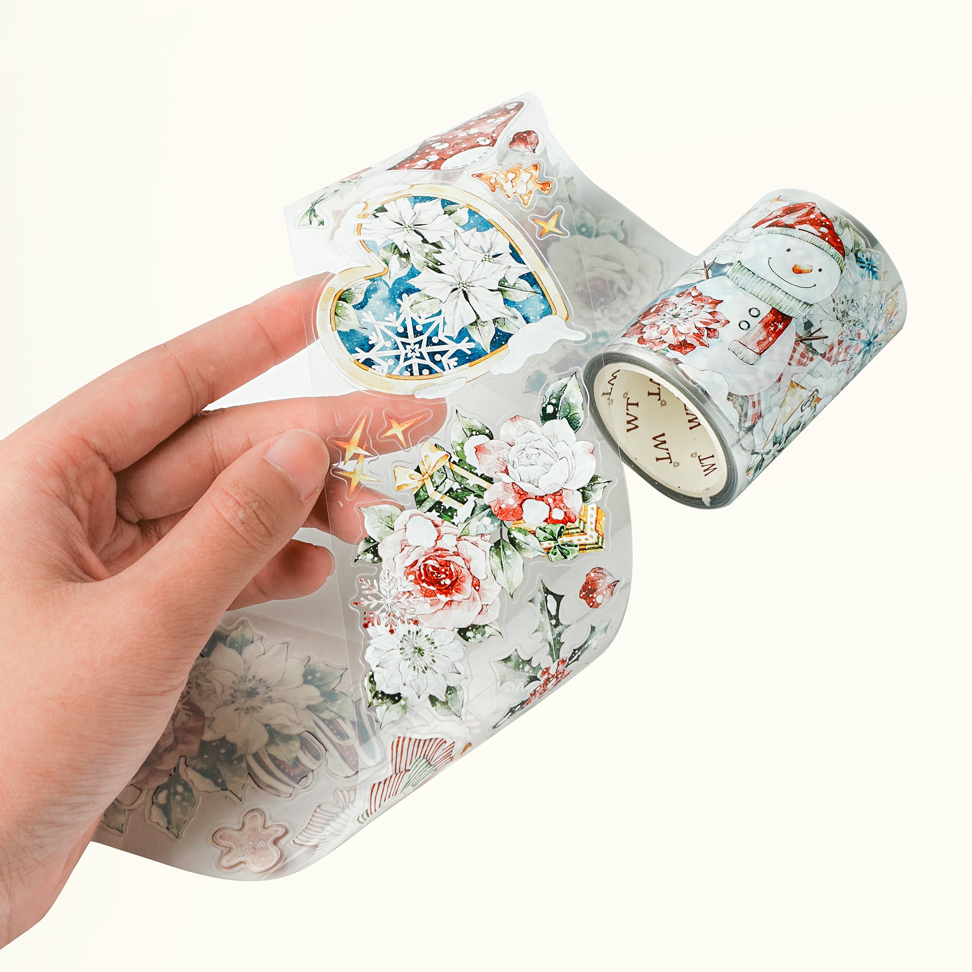 Pre-cut Holly Bloom Wide Washi/PET Tape