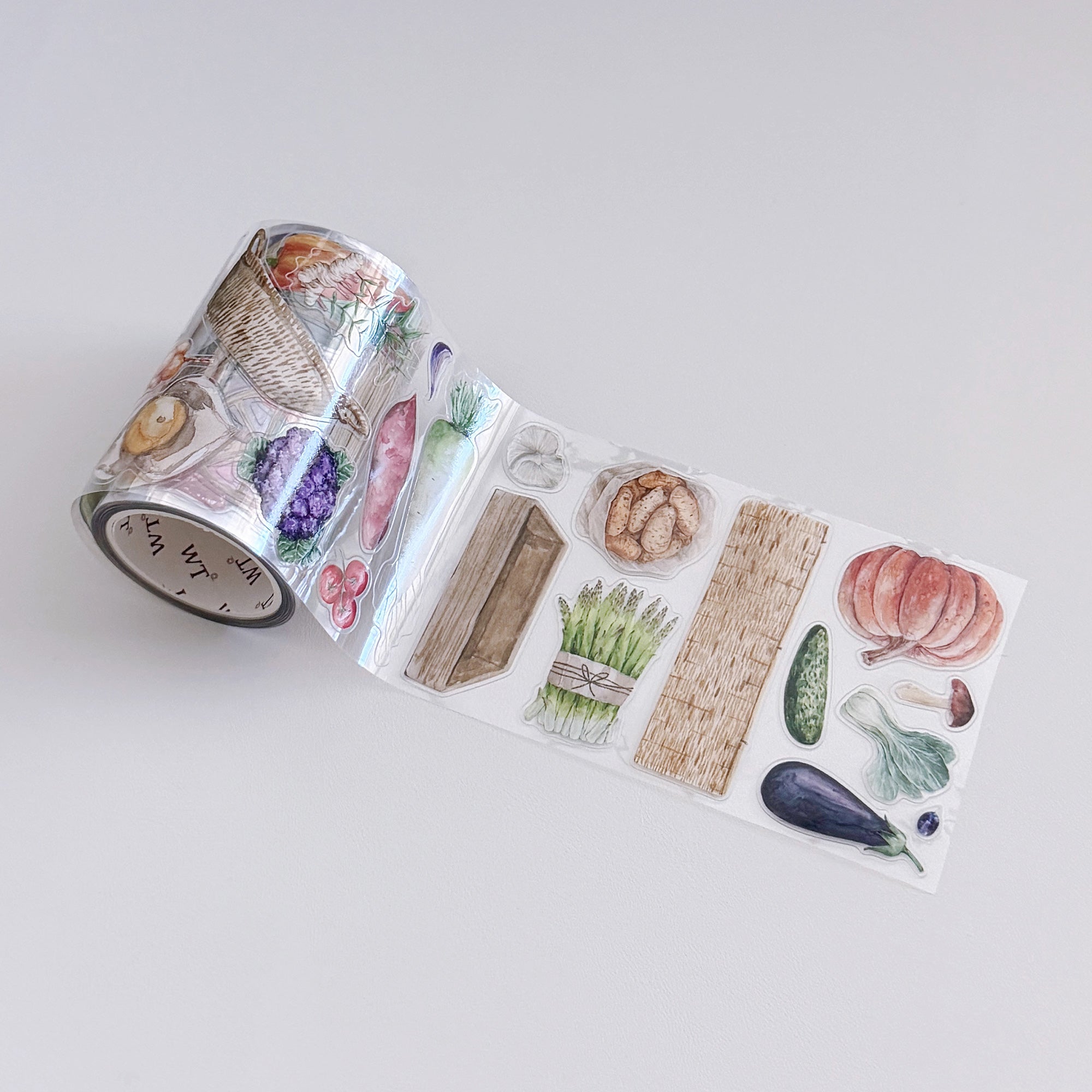 Pre-cut Summer Bazaar Wide Washi/PET Tape
