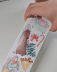Pre-cut Fireside Tales Wide Washi/PET Tape