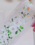 Pre-cut Petals en Blanc Wide PET Tape