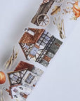 Pre-cut Autumn Homestead Wide Washi/PET Tape