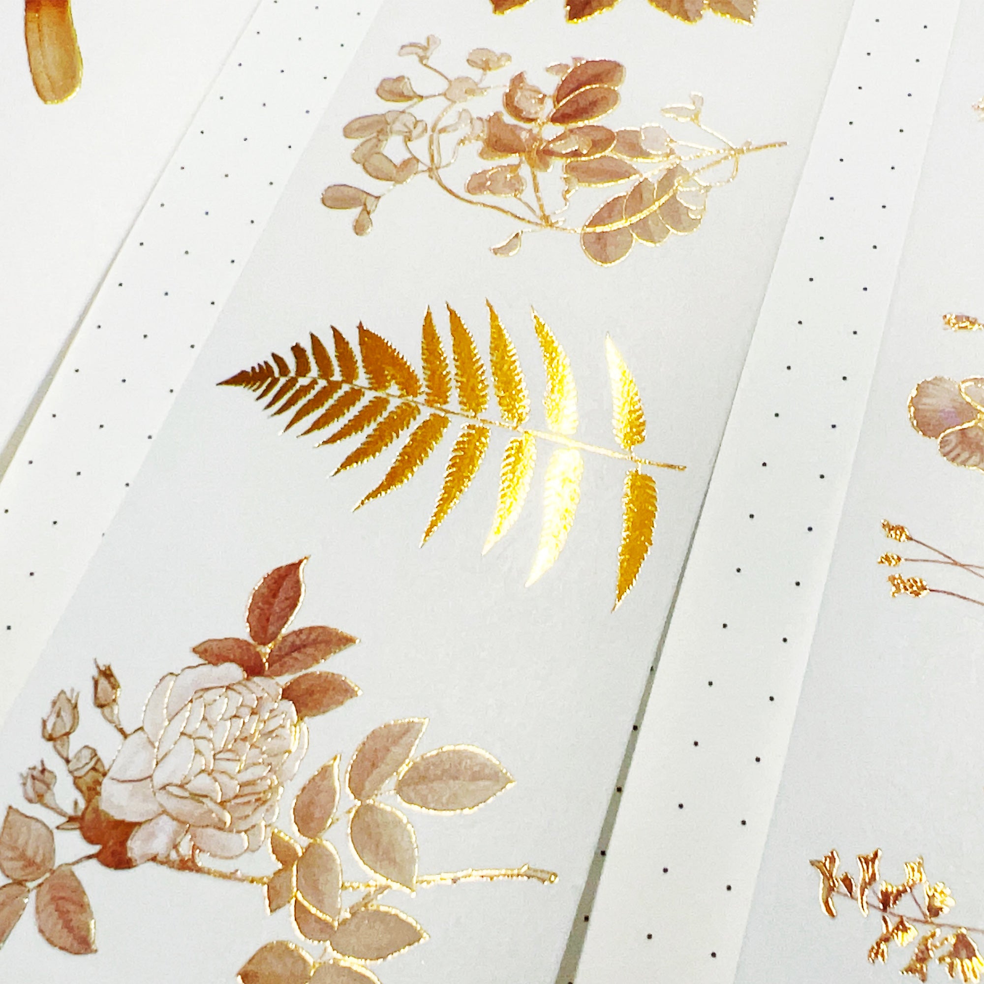 Vintage Botanicals Washi Tape Sticker Set (GILDED) | The Washi Tape Shop. Beautiful Washi and Decorative Tape For Bullet Journals, Gift Wrapping, Planner Decoration and DIY Projects