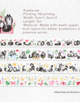Fuzzy Friendship Washi Tape Sticker Set | The Washi Tape Shop. Beautiful Washi and Decorative Tape For Bullet Journals, Gift Wrapping, Planner Decoration and DIY Projects
