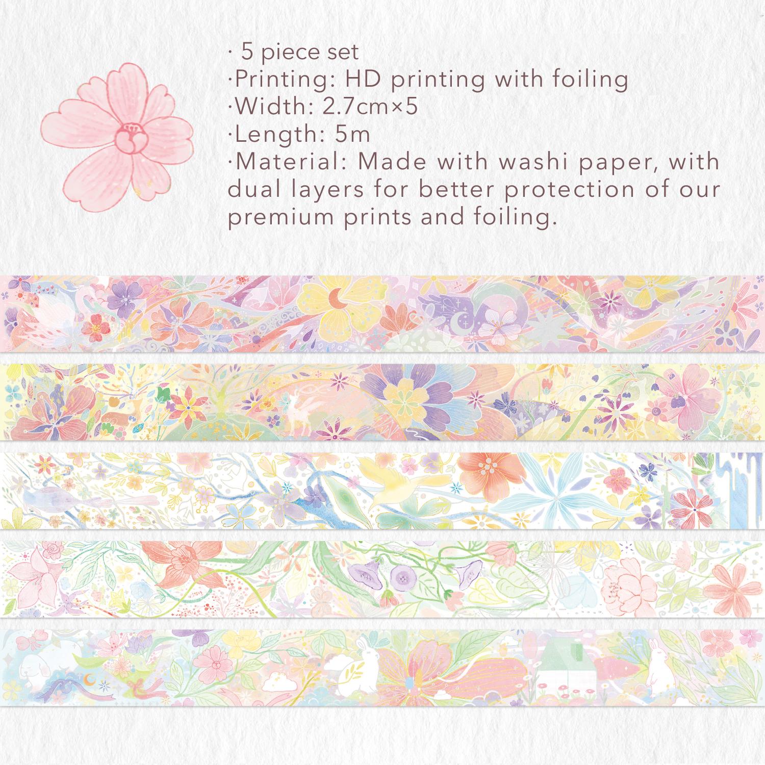 Vernal Equinox Washi Tape Set | The Washi Tape Shop. Beautiful Washi and Decorative Tape For Bullet Journals, Gift Wrapping, Planner Decoration and DIY Projects