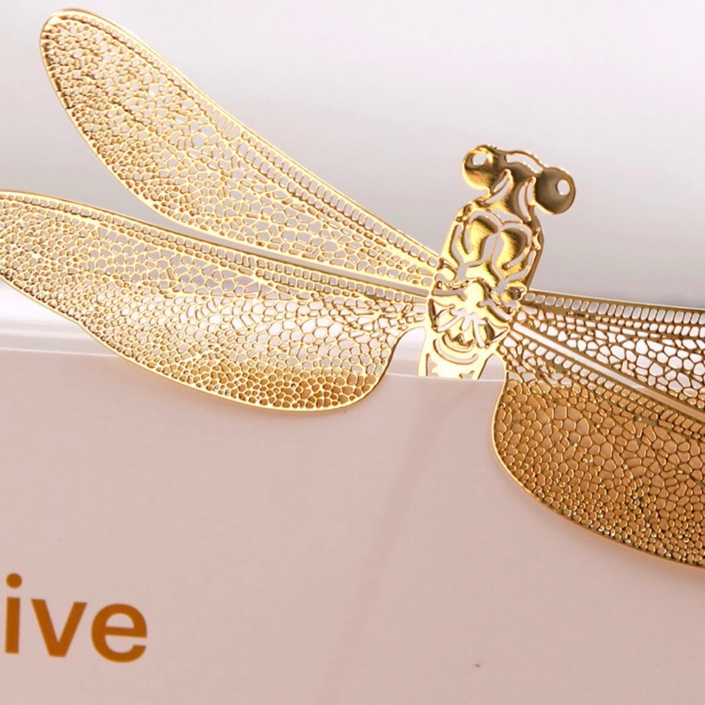 Dragonfly 18K Gold Plated Bookmark | The Washi Tape Shop. Beautiful Washi and Decorative Tape For Bullet Journals, Gift Wrapping, Planner Decoration and DIY Projects