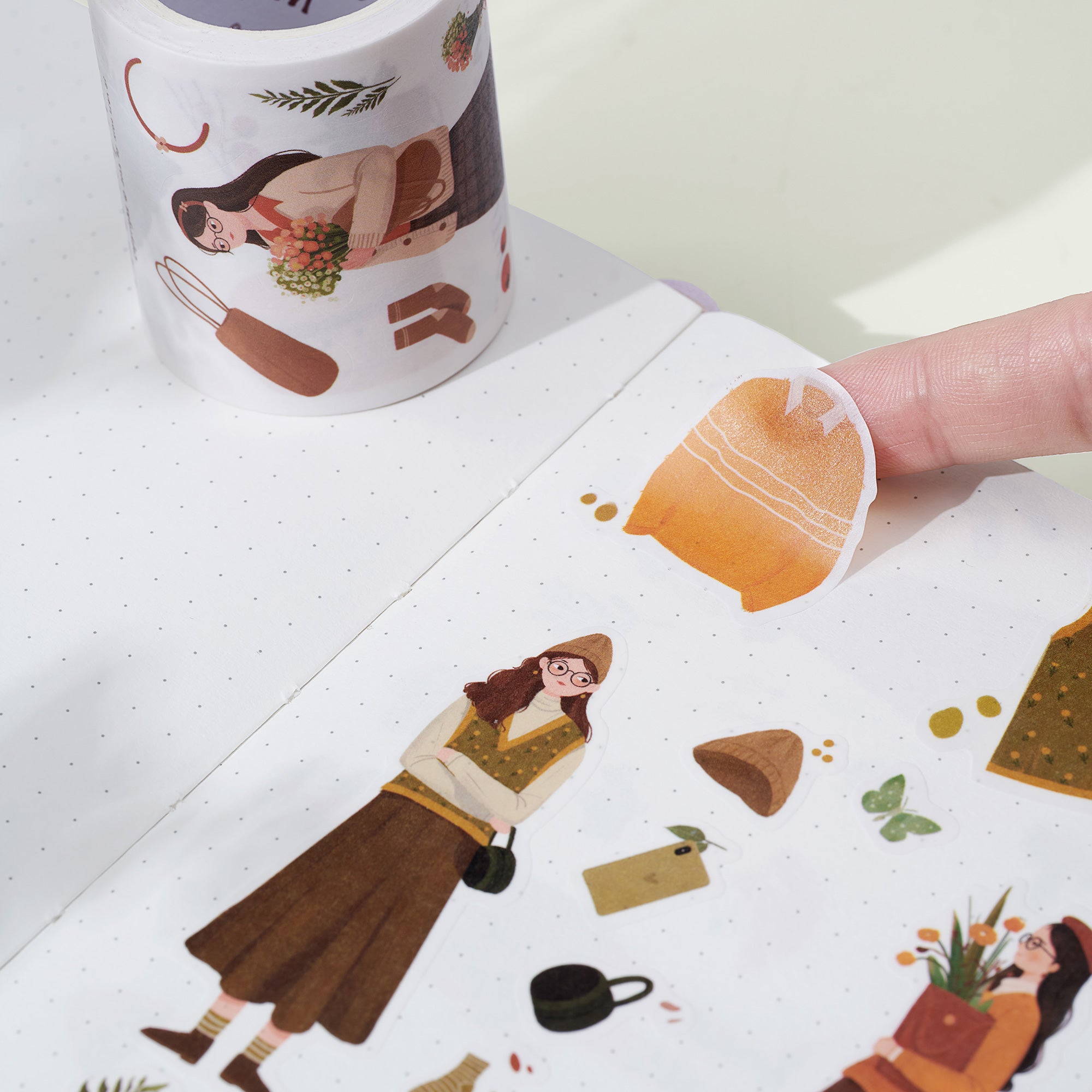 Fall Breeze Wide Washi Tape Sticker Set | The Washi Tape Shop. Beautiful Washi and Decorative Tape For Bullet Journals, Gift Wrapping, Planner Decoration and DIY Projects