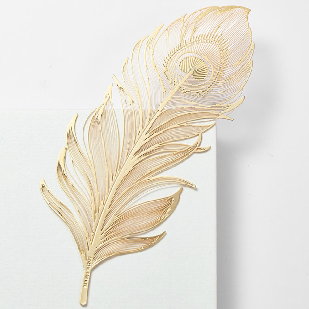 Floating Feather 18K Gold Plated Bookmark | The Washi Tape Shop. Beautiful Washi and Decorative Tape For Bullet Journals, Gift Wrapping, Planner Decoration and DIY Projects