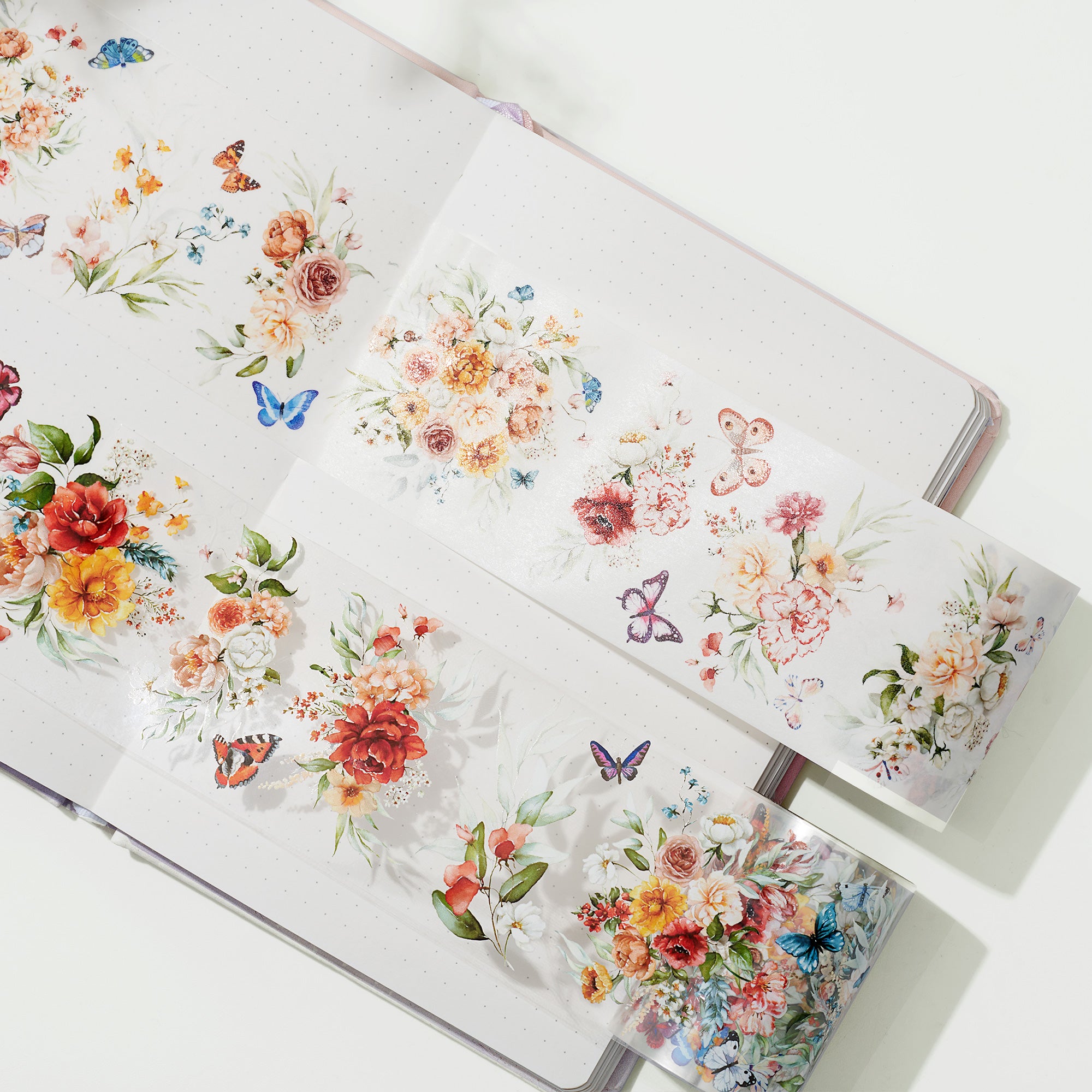 Floral Wave Wide Washi / PET Tape | The Washi Tape Shop. Beautiful Washi and Decorative Tape For Bullet Journals, Gift Wrapping, Planner Decoration and DIY Projects